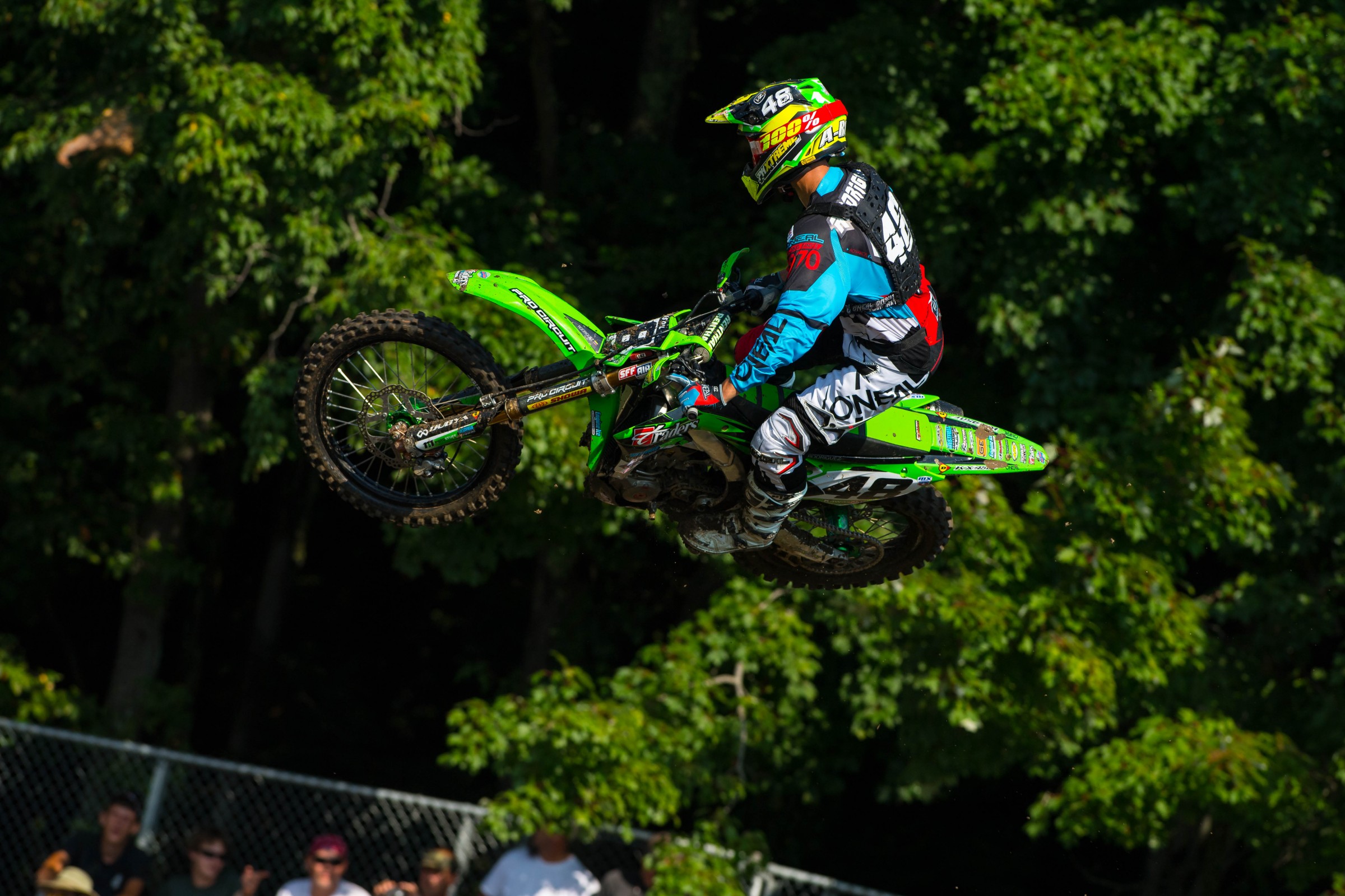 In his first 450 ride of the season, A-Rod put in solid 14-12 moto scores.