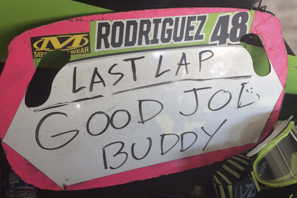A-Rod's mechanic was stoked with his tenth overall performance on Saturday.