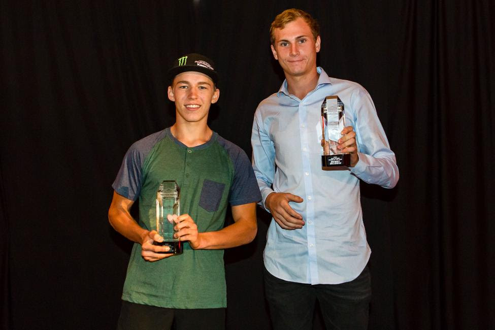 Rookie of the Year honors awarded to two Missouri natives. 250 Rookie Austin Forkner (left) and 450 Rookie Benny Bloss (right).