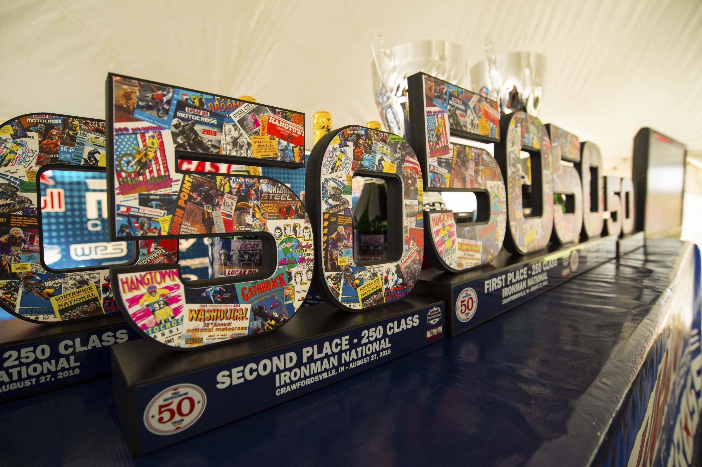 The Ironman National trophies were a salute to 50 years of American motocross.