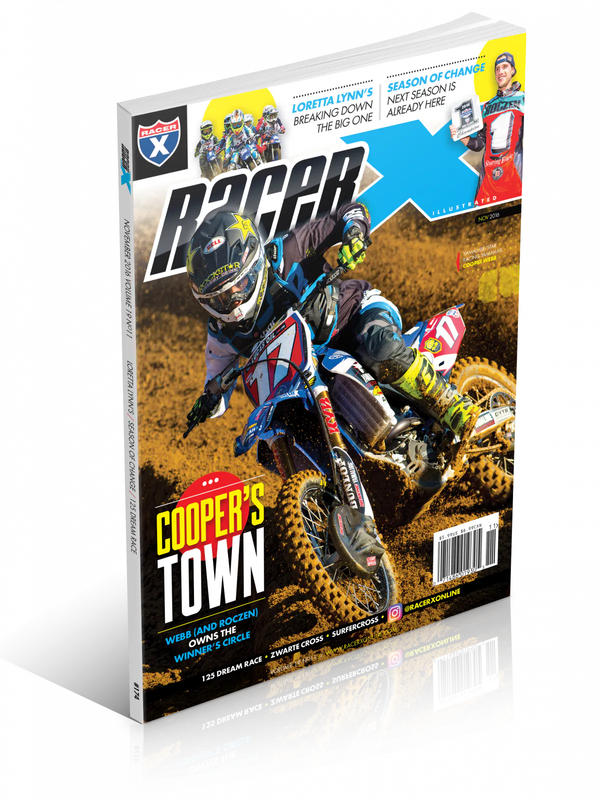 Cooper Webb landed the cover of the November 2016 of Racer X Illustrated. Subscribe now!