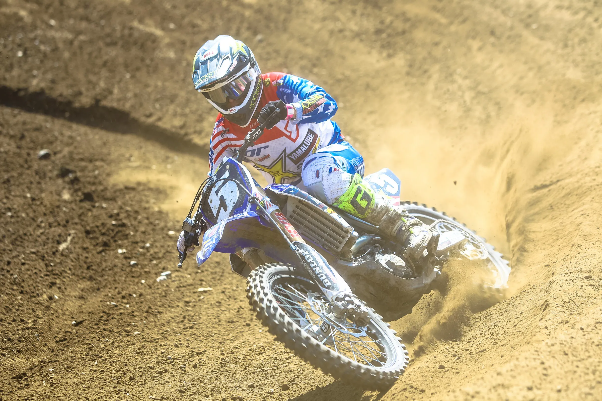 Alex Martin was out testing for the Motocross of Nations at Milestone on Thursday.