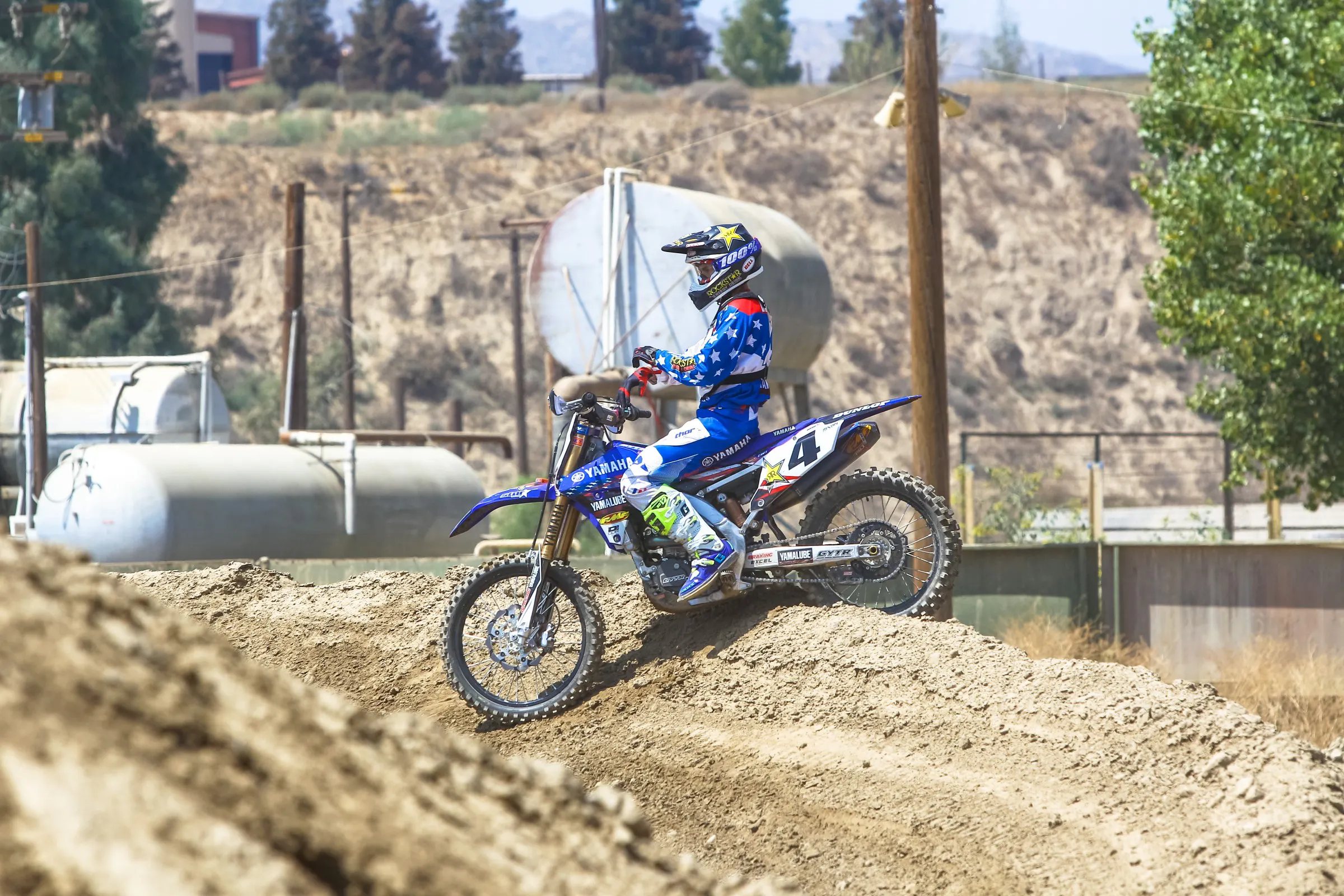 Cooper Webb out at Milestone on Thursday getting some MXoN prep in.