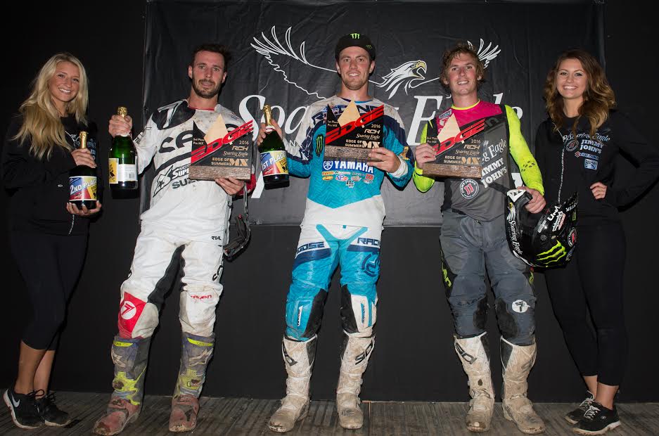 The podium of Cunningham, Nicoletti, and Weimer.