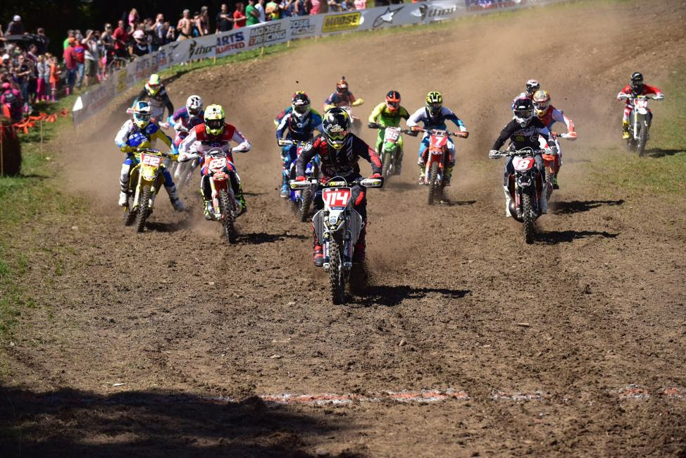 Josh Strang started off the day earning the $250 All Balls Racing Holeshot Award.