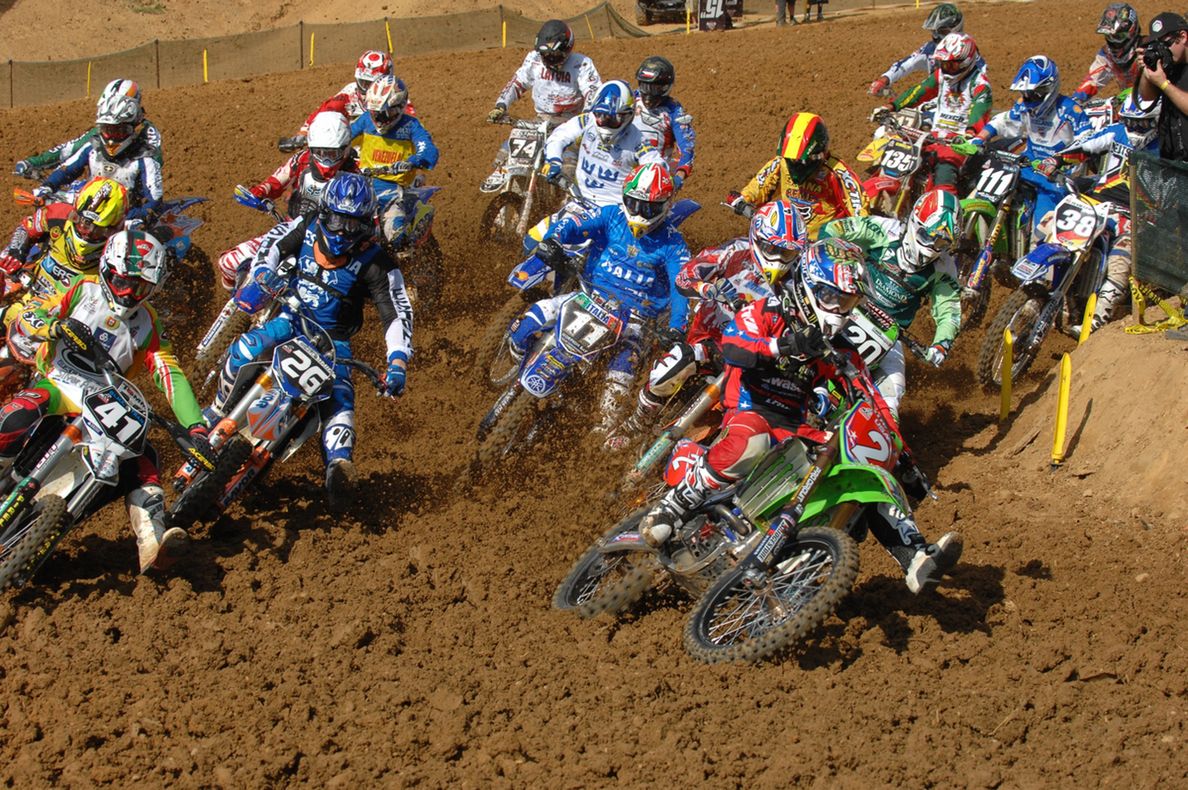 Ryan Villopoto went 1-1 on his 250F at the 2007 Motocross of Nations at Budds Creek.