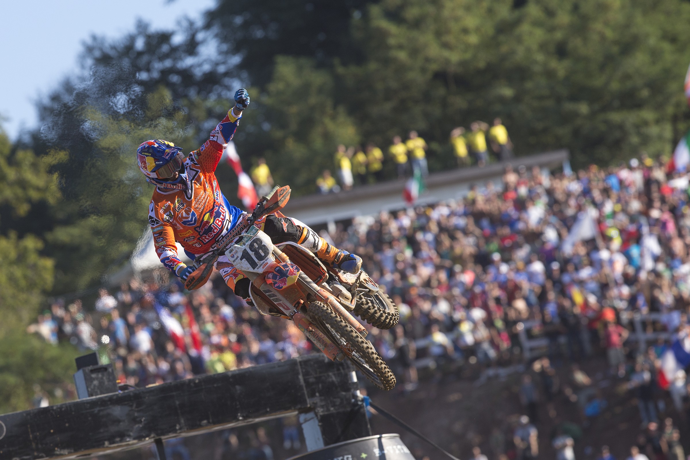 Herlings took the win in the final moto of the day.