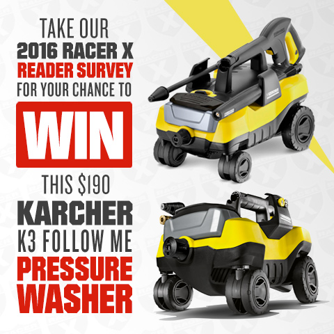 Last Chance to Enter to Win a Karcher K3 Pressure Washer - Racer X