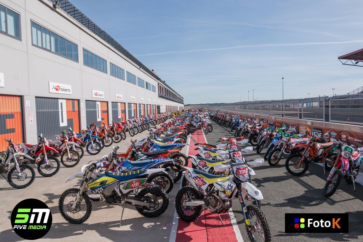 The famous parc ferme--essentially the staging area.