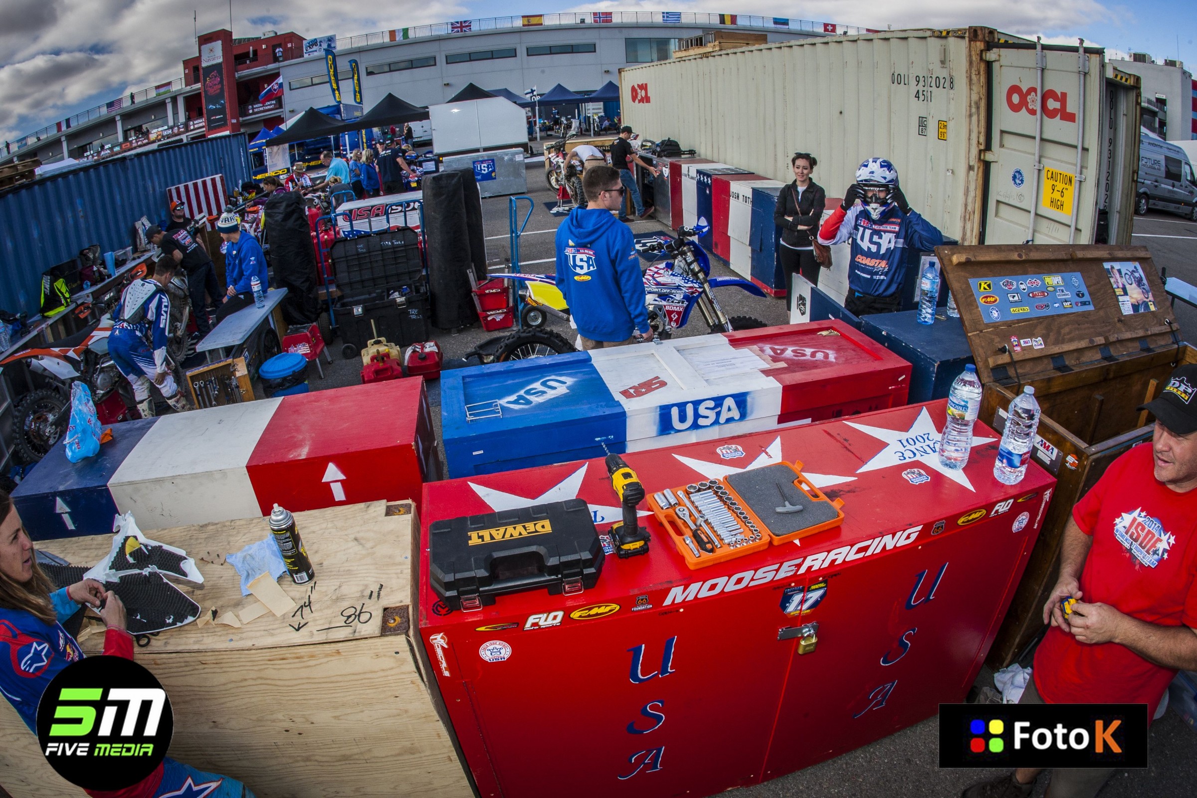 Work stations for the Americans.