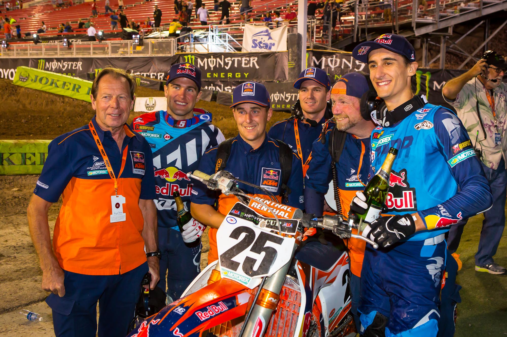 Both KTM riders landed on the podium a week after competing in Germany.