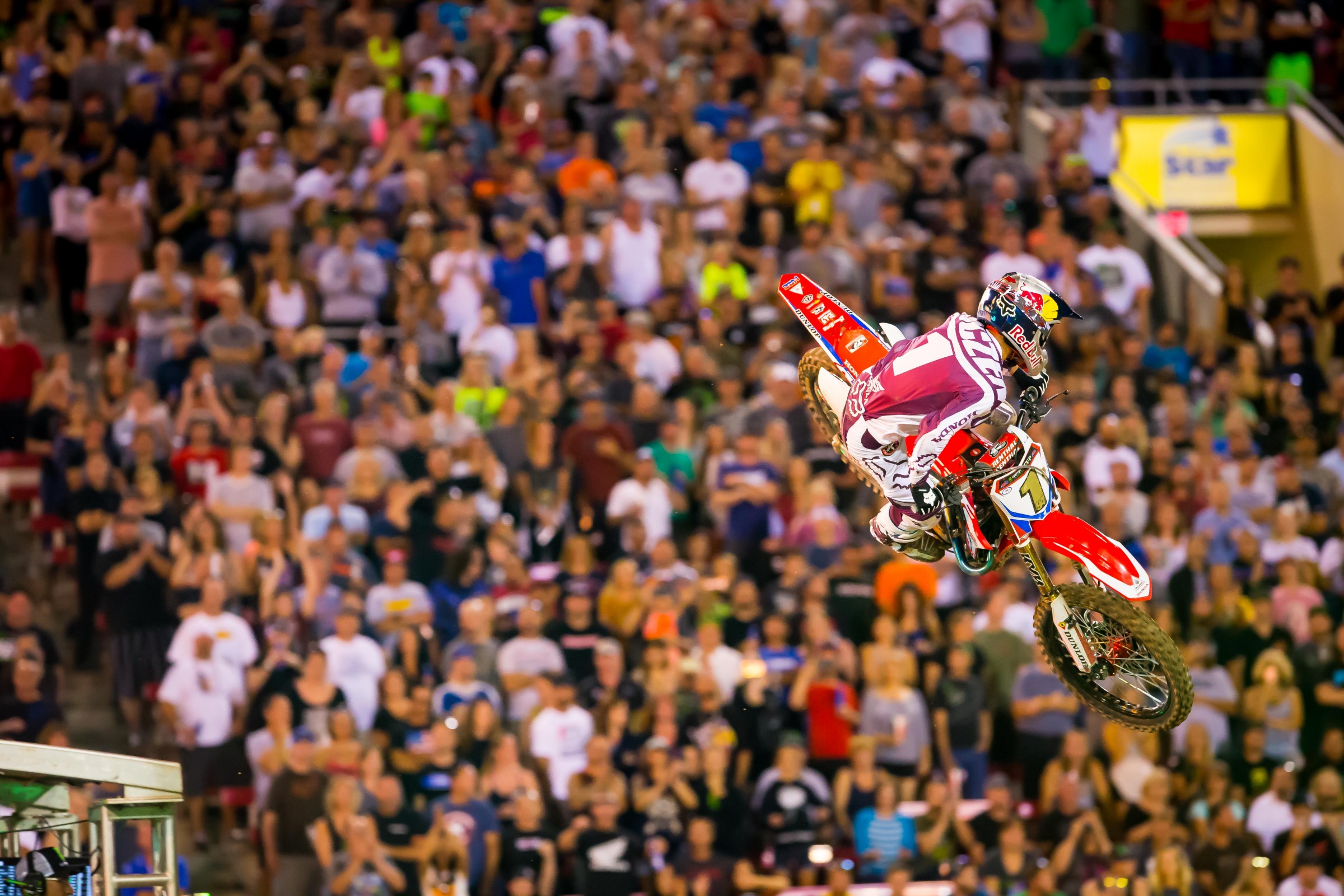 Roczen showing just how comfortable he is after taking the win in Race 1.