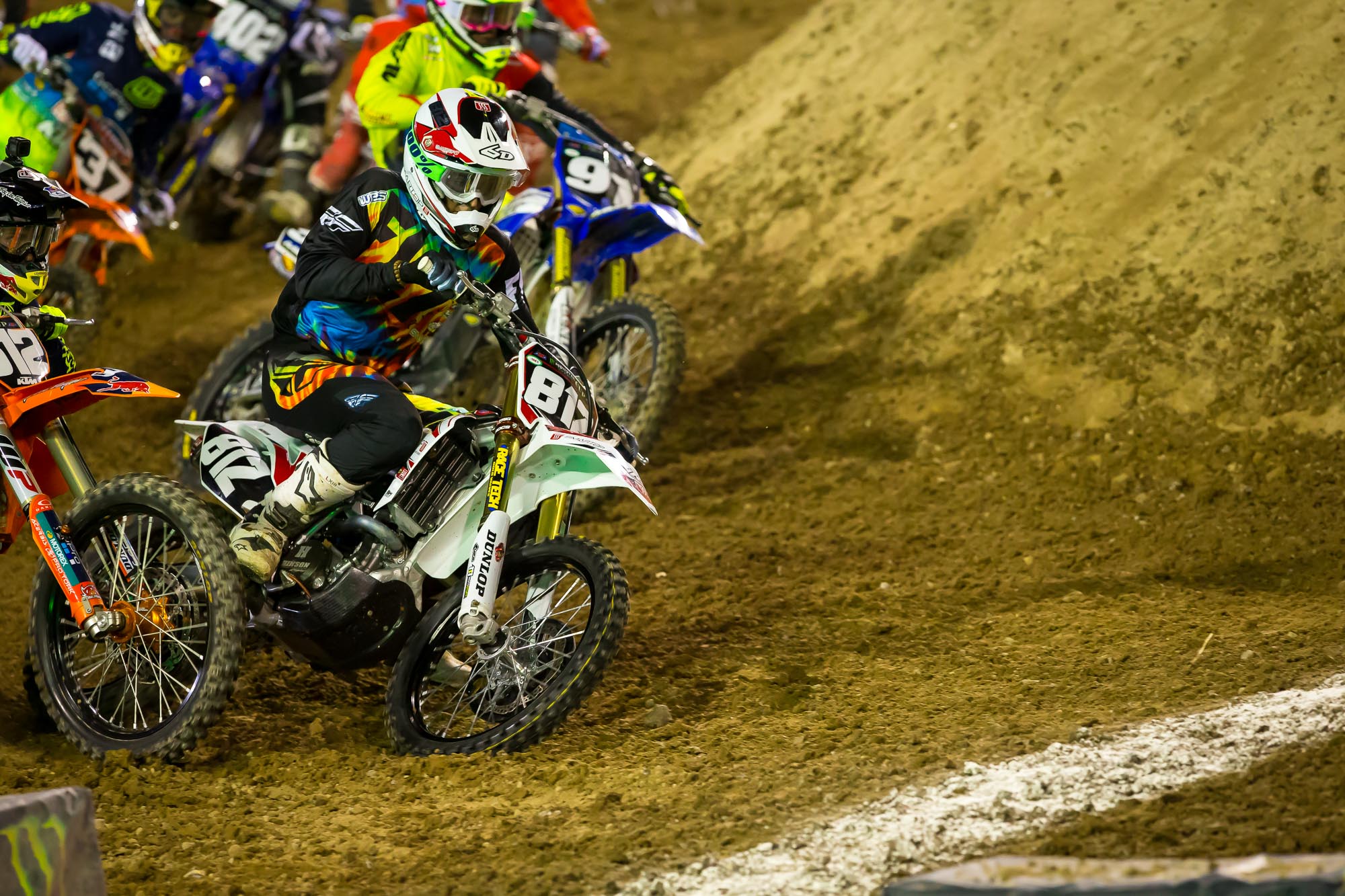 McAdoo's first holeshot of the night.