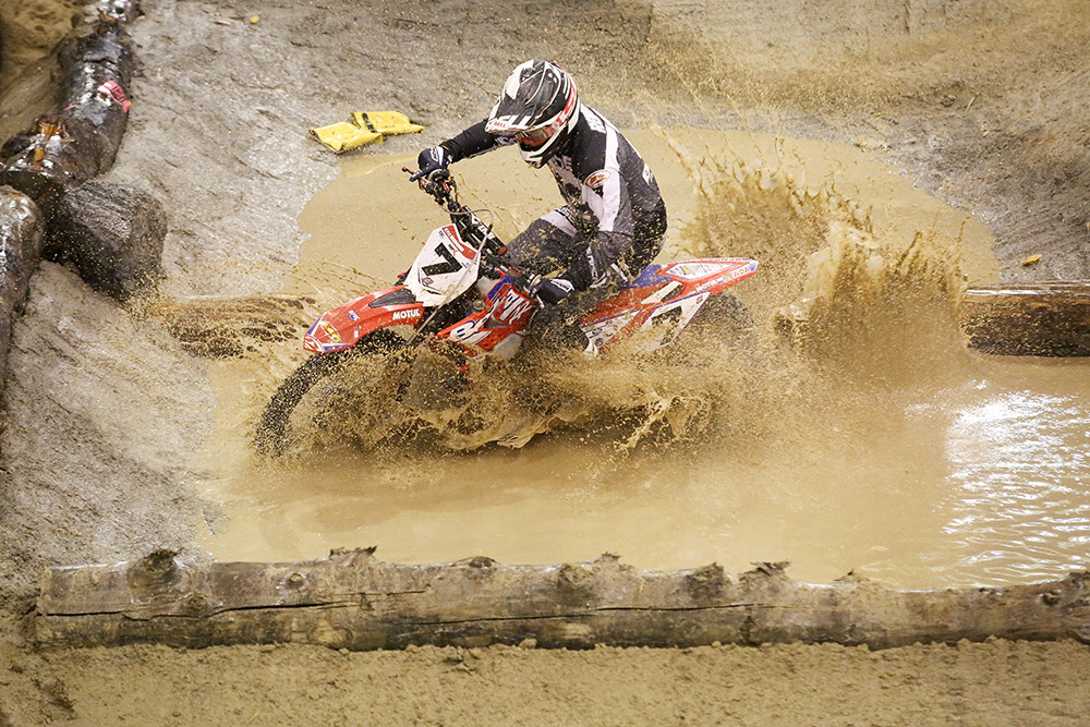 Kyle Redmond had a great day to take the final podium spot on his Beta.