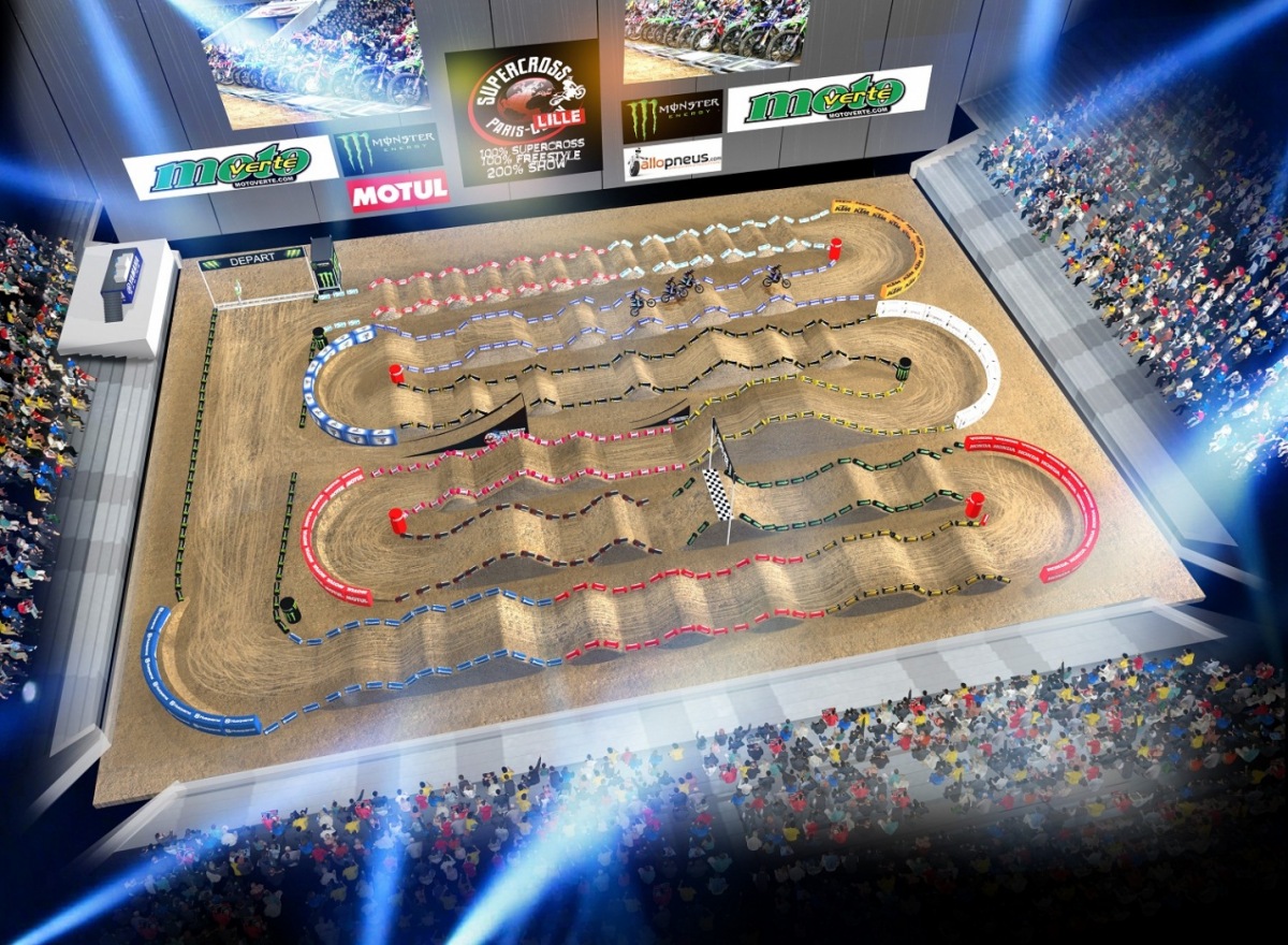 The Lille SX track map.