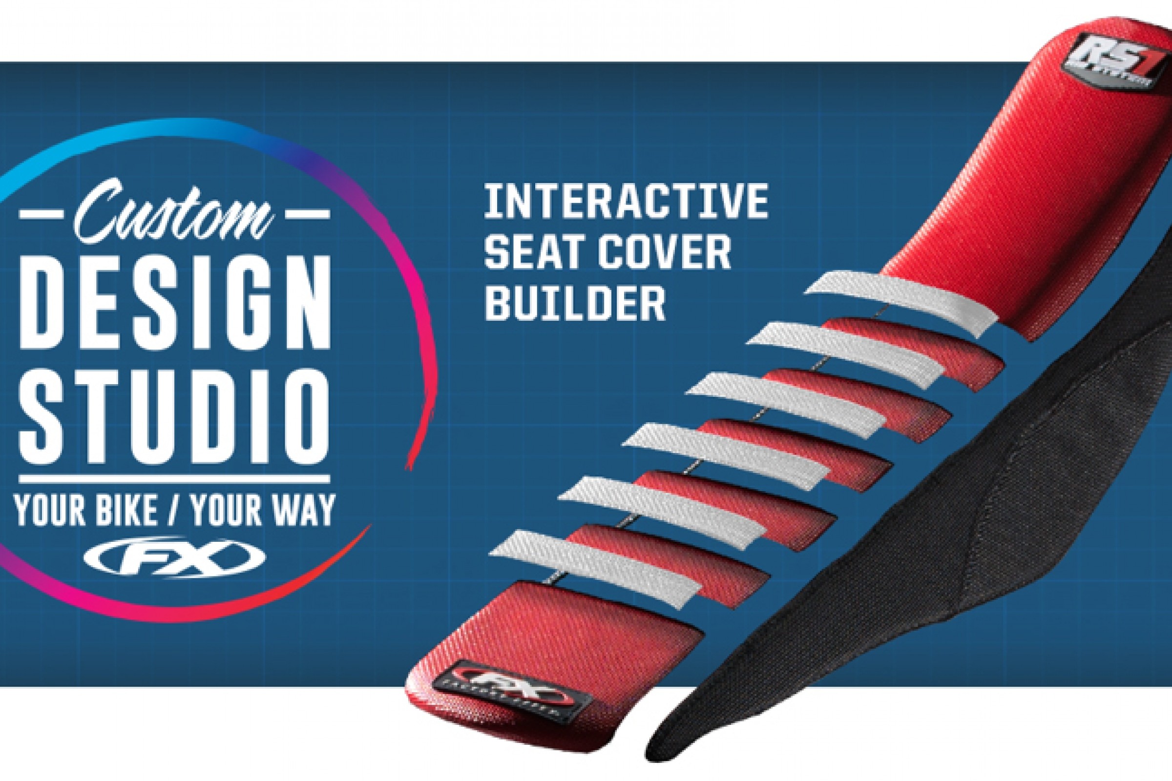 Custom motocross cheap seat covers