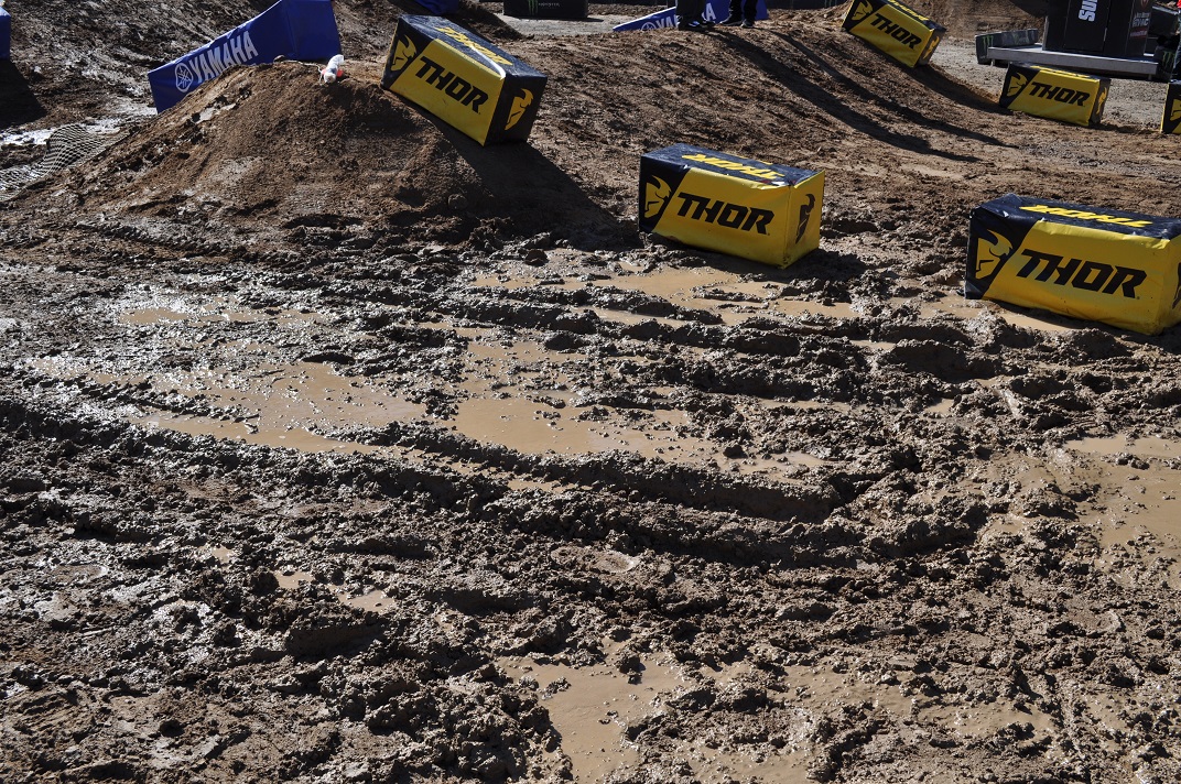 Most of this is on the sides of the track, not on it.