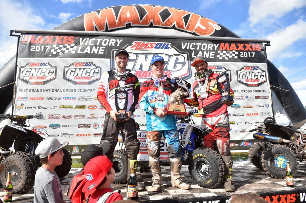 Overall Podium: (2) Brycen Neal, (1) Walker Fowler, (3) Adam McGill