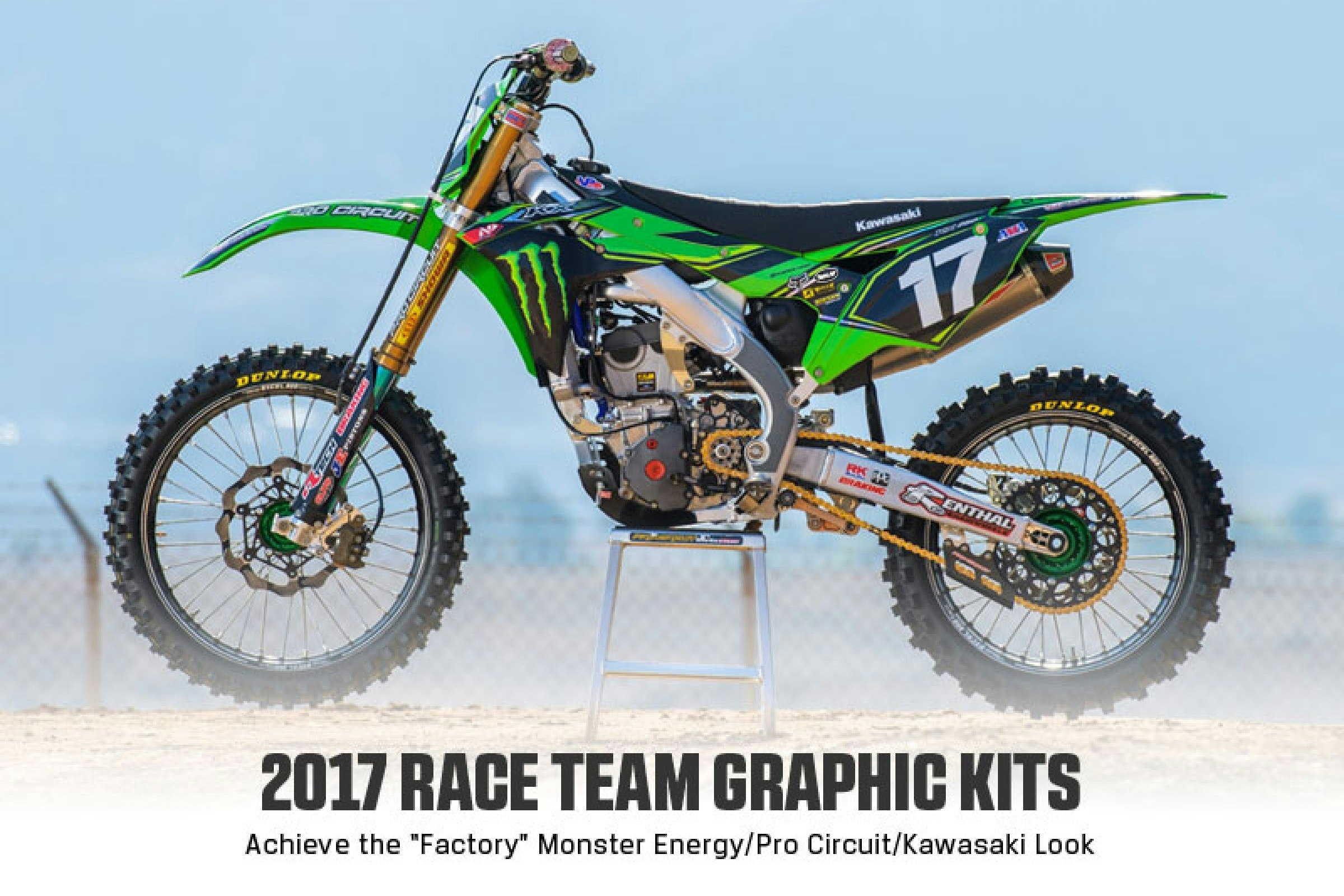 2017 Monster Energy/Pro Circuit Kawasaki Graphics Kits Now Available
