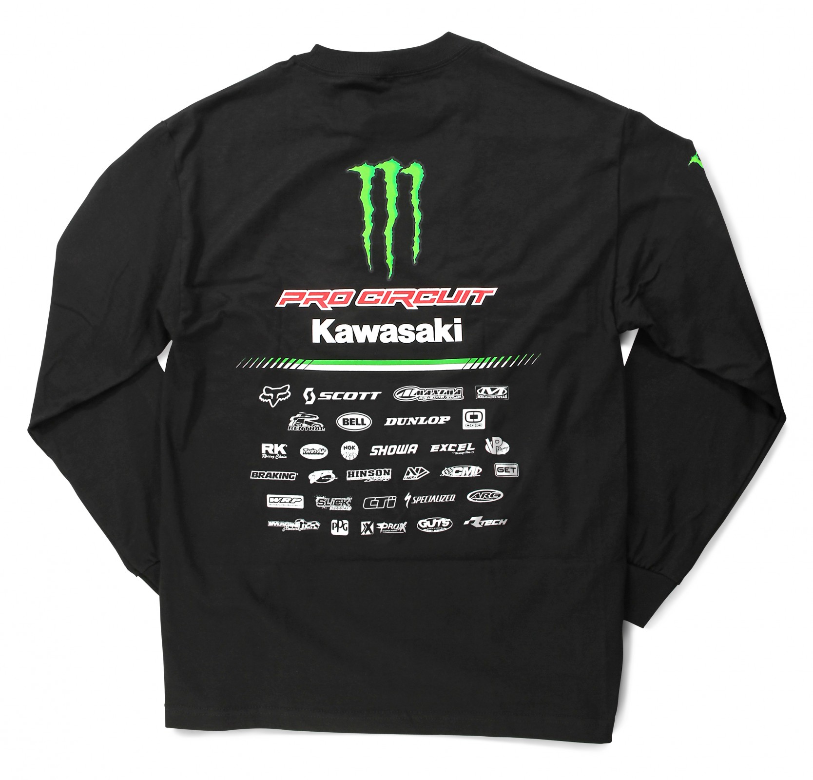 Kawasaki Team Pro Circuit Monster Energy Short Sleeve T-Shirt Black X-Large