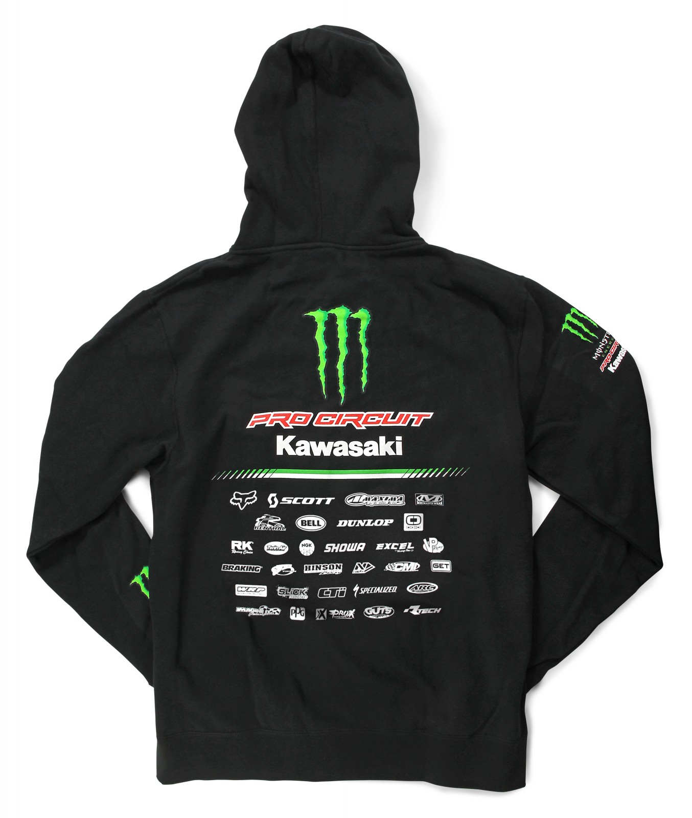 Kawasaki Team Pro Circuit Monster Energy Short Sleeve T-Shirt Black X-Large