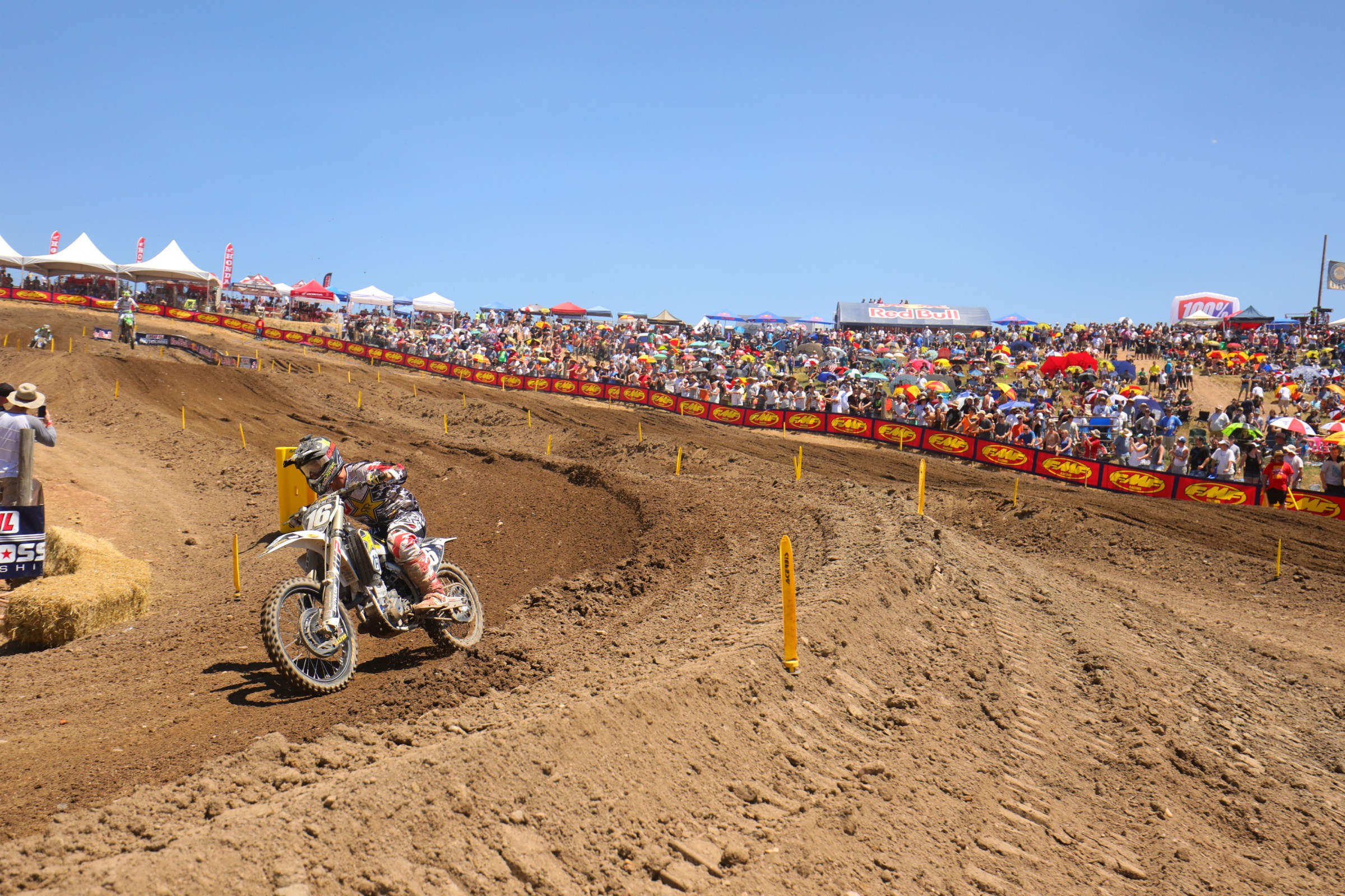 Zach Osborne continued his brilliant year in the first moto.