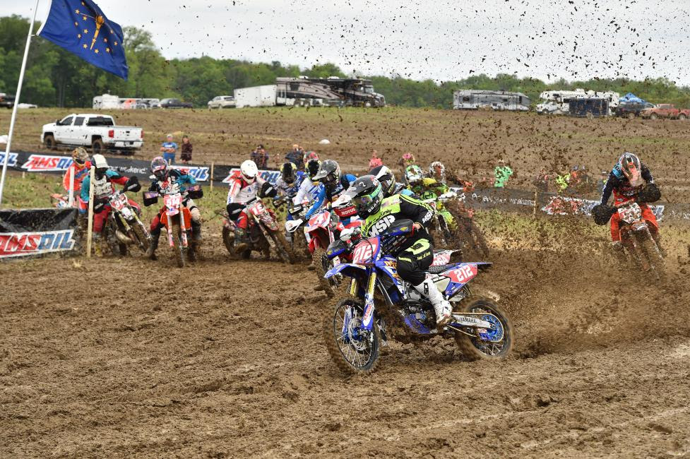 Ricky Russell was off to a good start, and grabbed the $250 All Balls Racing holeshot award to start his day.