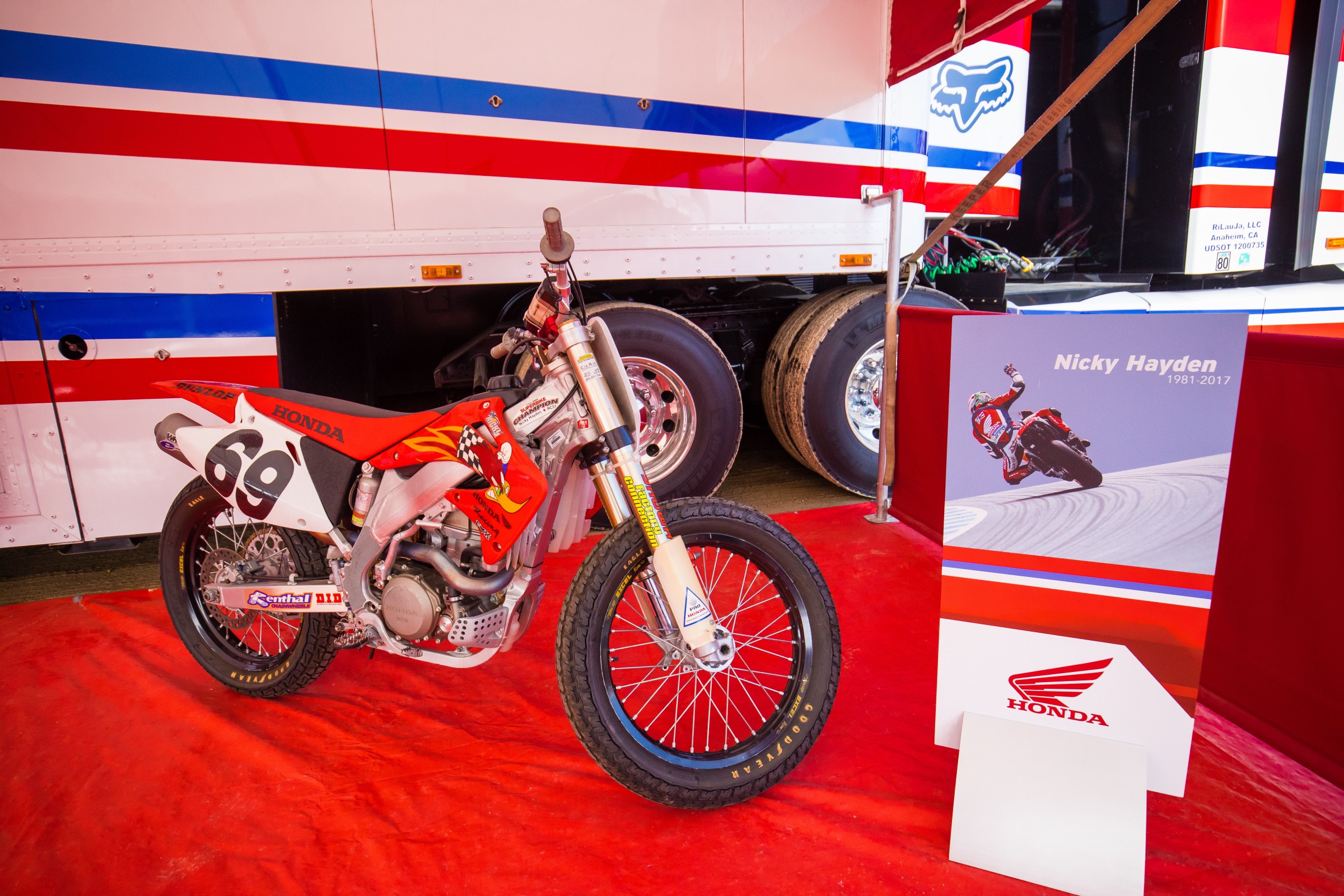 Hayden was honored at the Glen Helen National.