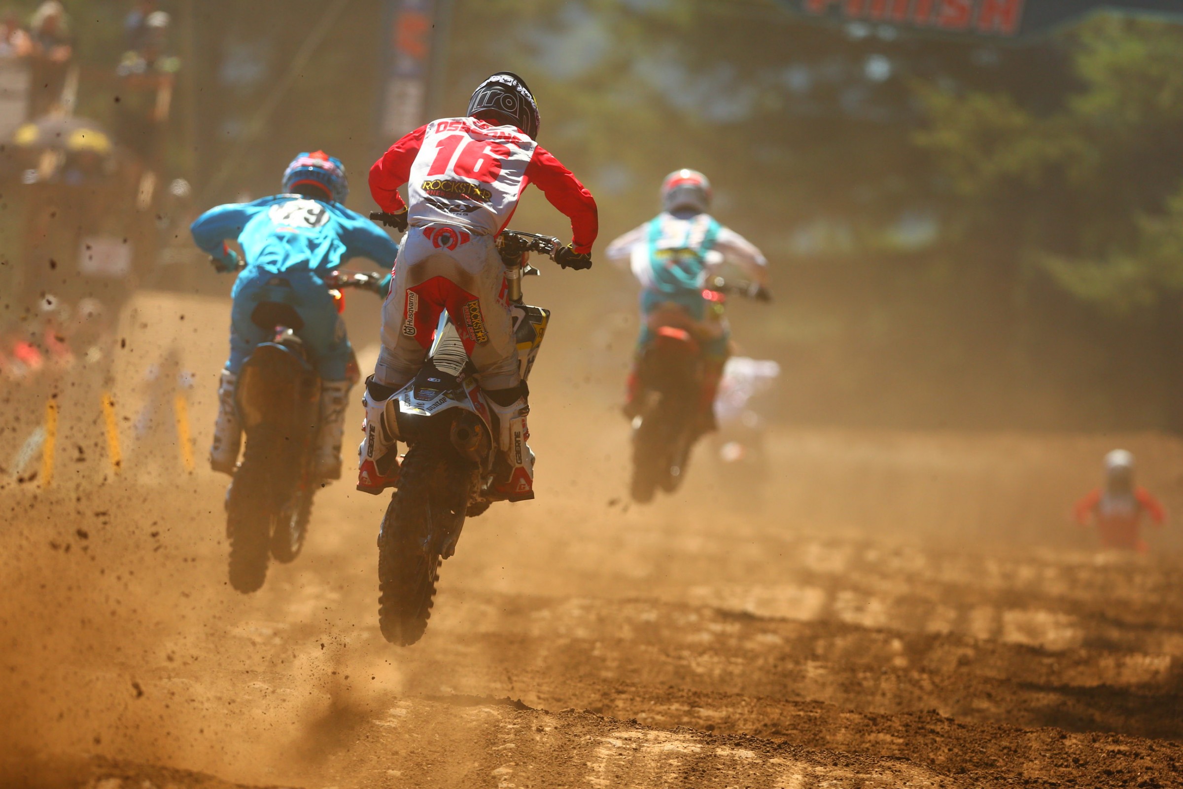 Osborne came through a bunch of guys to take fourth.