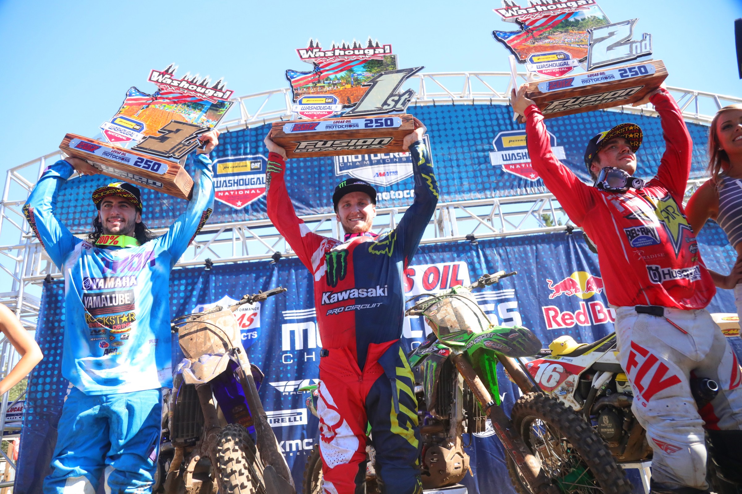 Dylan Ferrandis was great in Washougal, passing Adam Cianciarulo on the final lap to take the final podium spot.