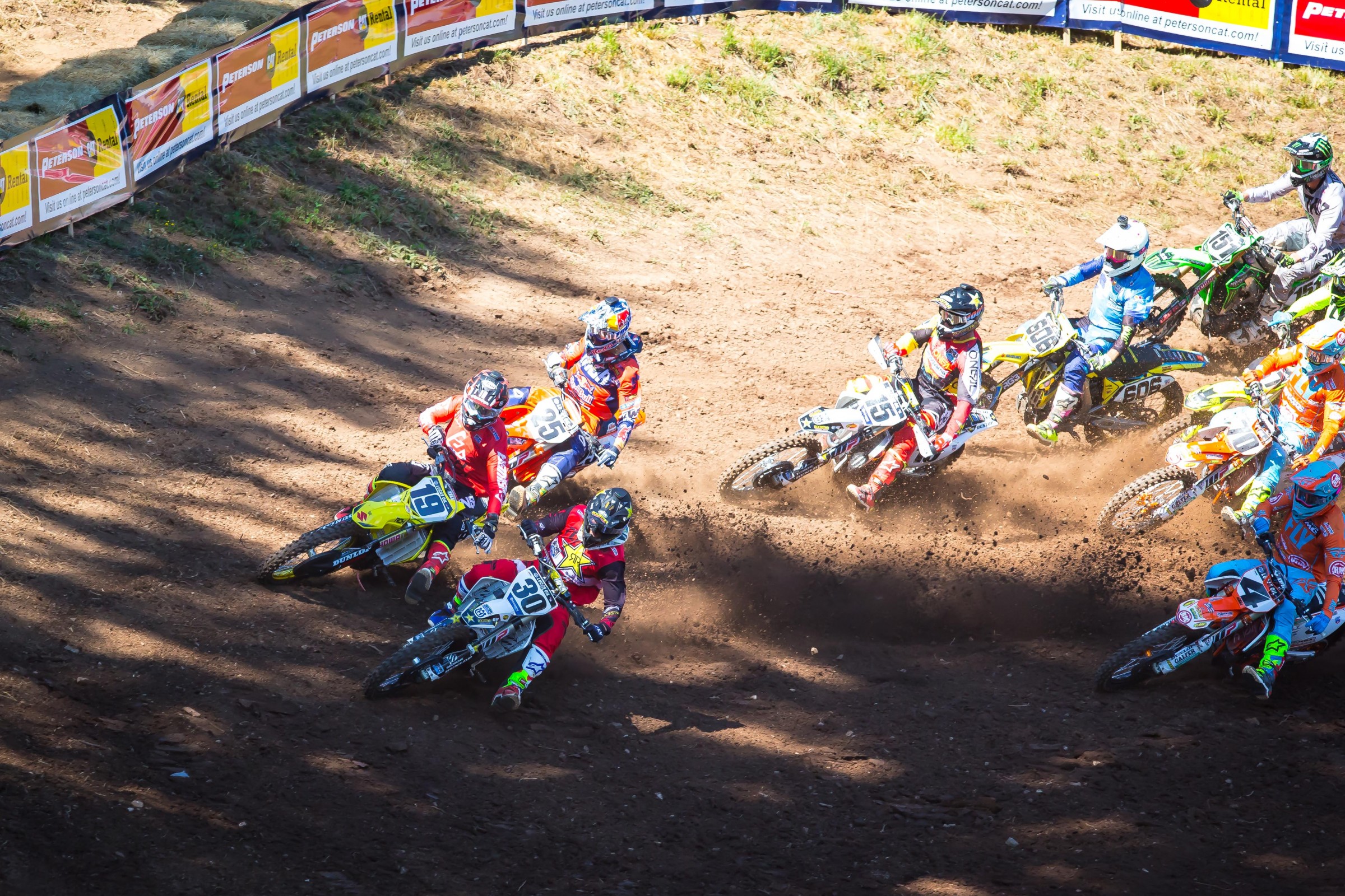 A holeshot in the second moto helped Davalos go 4-3 for third overall.