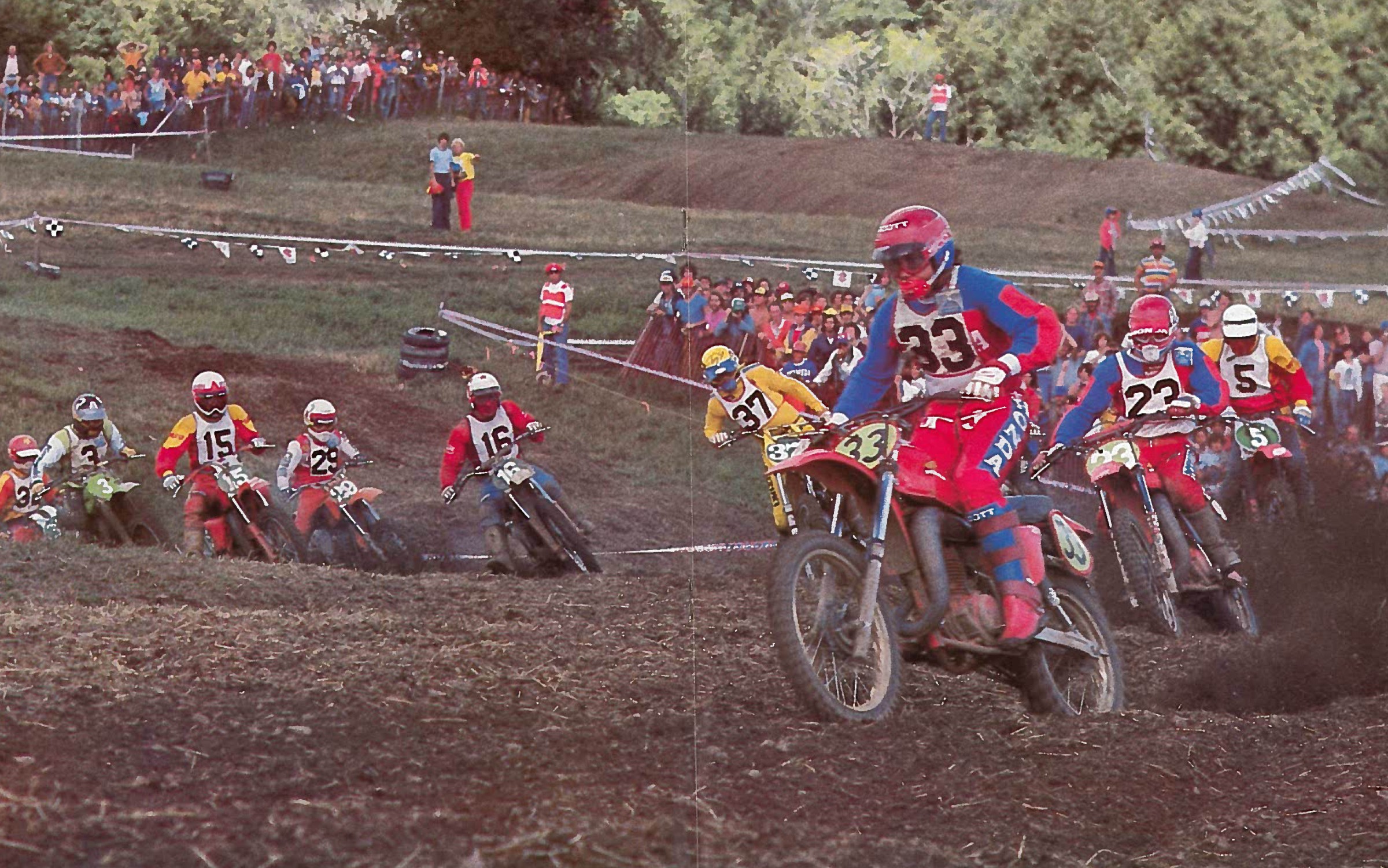 The affable Tripes (33) added the first 250cc USGP win to his first-ever supercross win from the 1972 Superbowl of Motocross at the Los Angeles Coliseum.