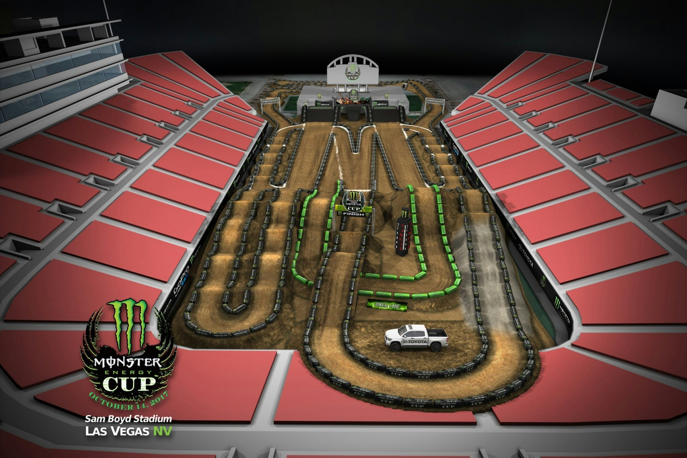 Watch: 2017 Monster Energy Cup Animated Track Map