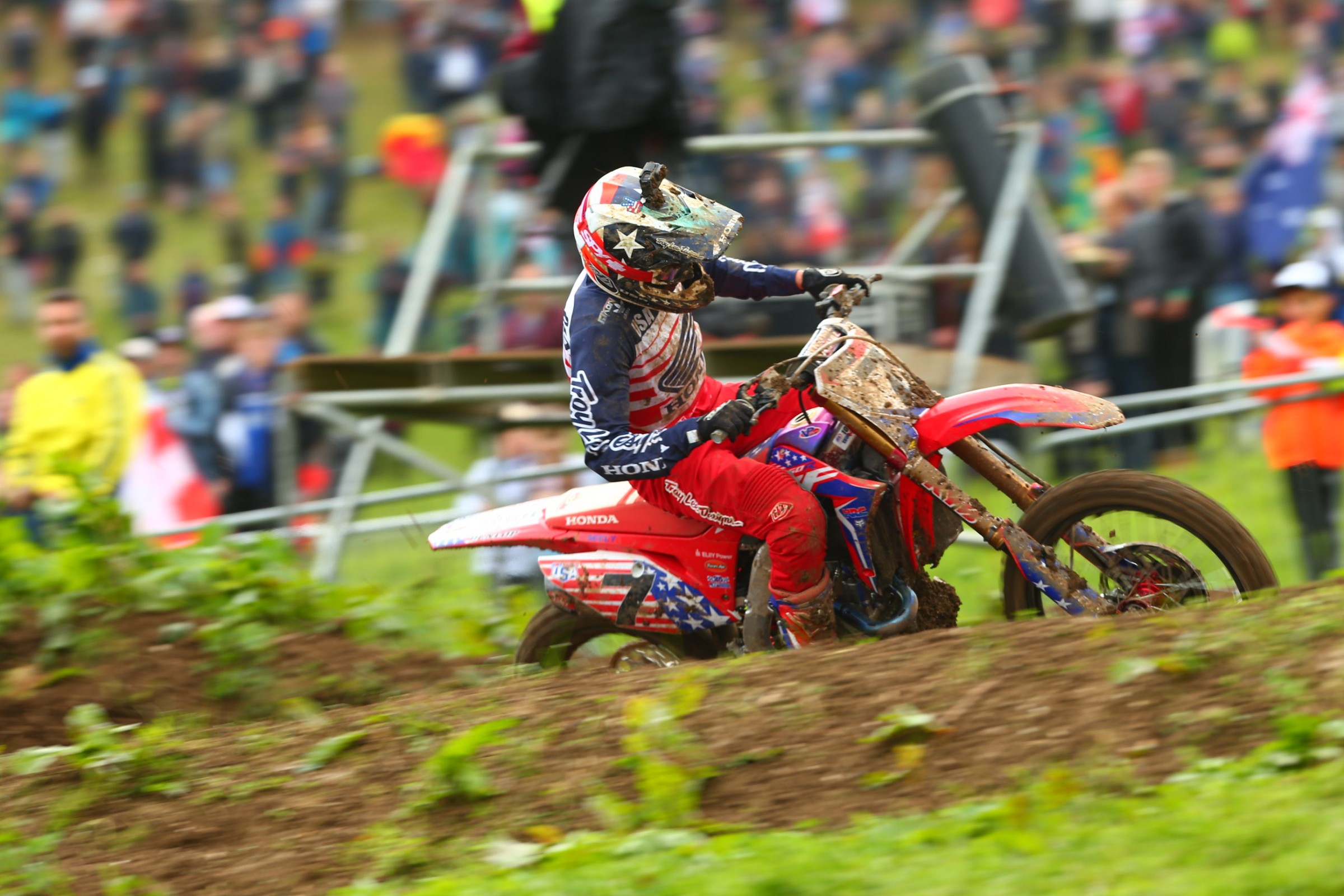Bike problems troubled Cole Seely in both motos.