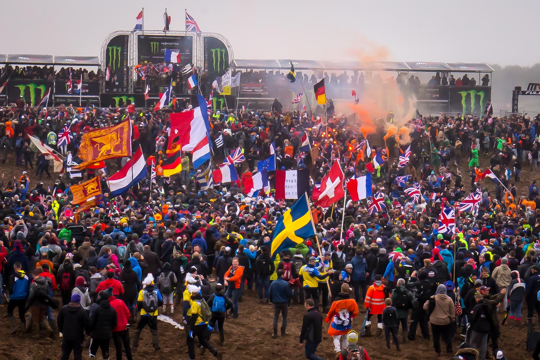 Despite the terrible weather, a good crowd showed at Matterley.