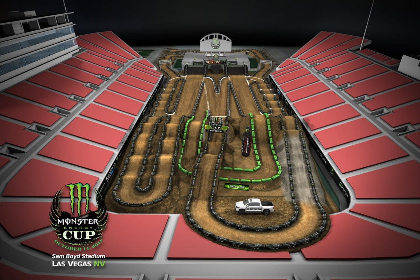 Monster Energy Cup Animated Track Map - Racer X