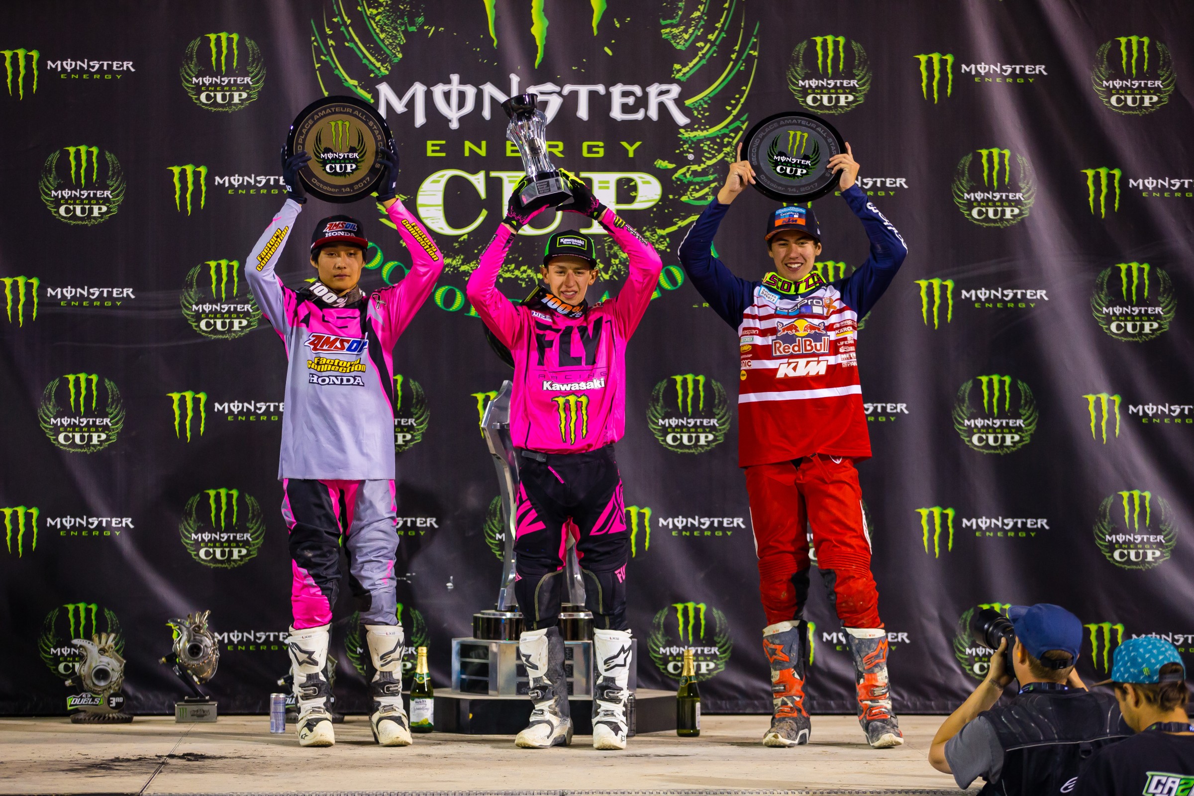 Amateur All-Stars podium.