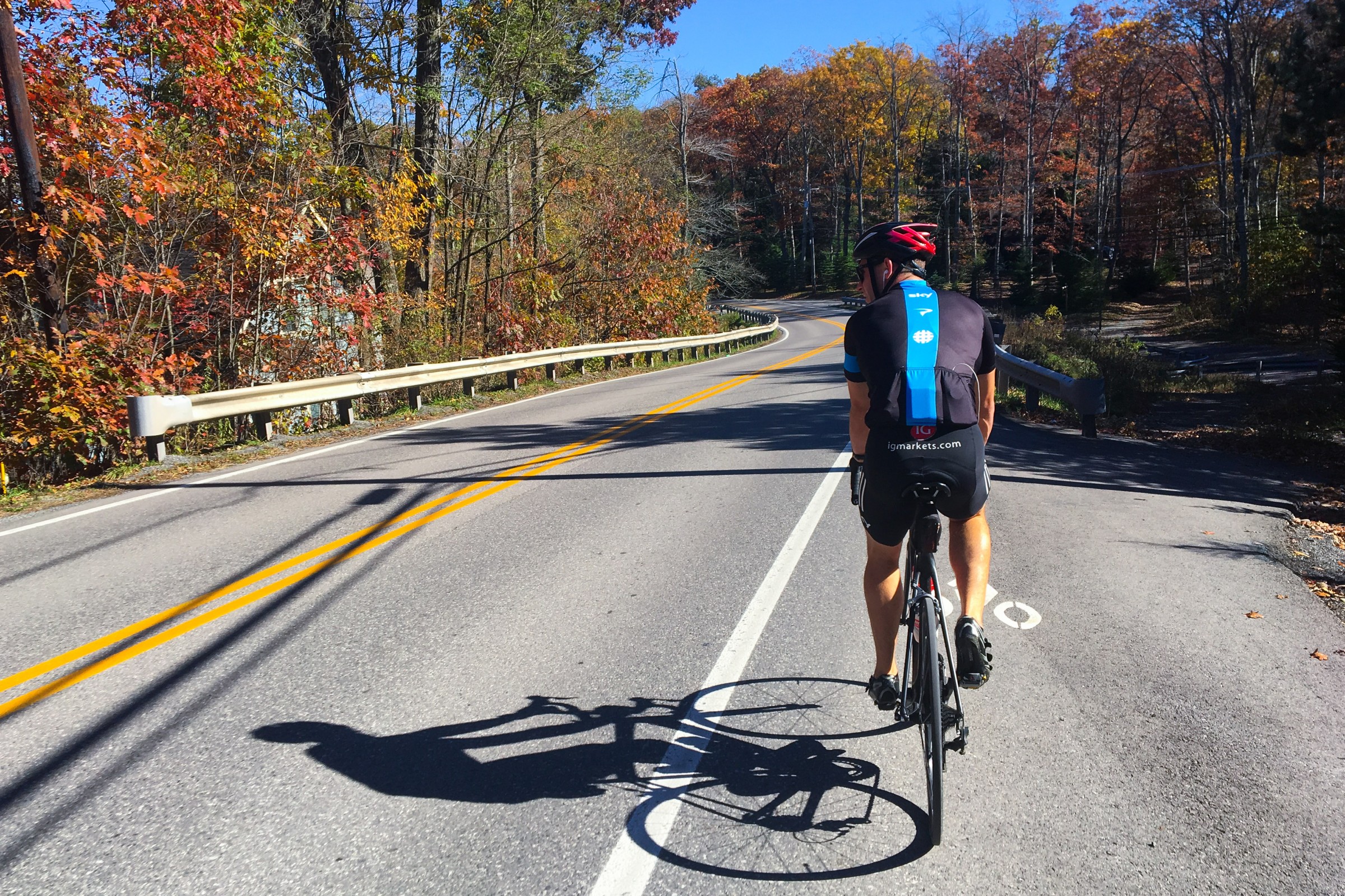 Cycling is one of Nick's favorite forms of training.