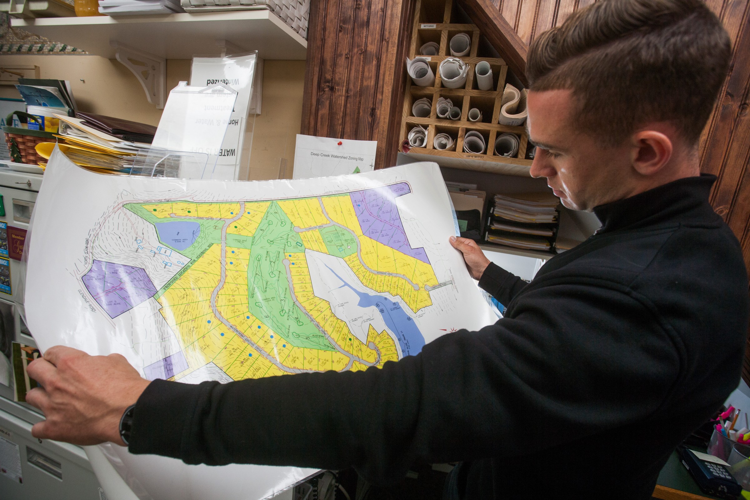 Nick shows a plot of land that recently sold.