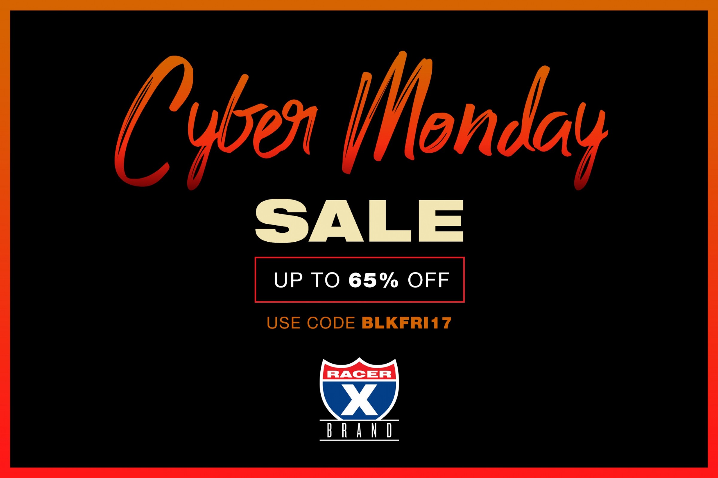 Racer X Brand Cyber Monday Sale