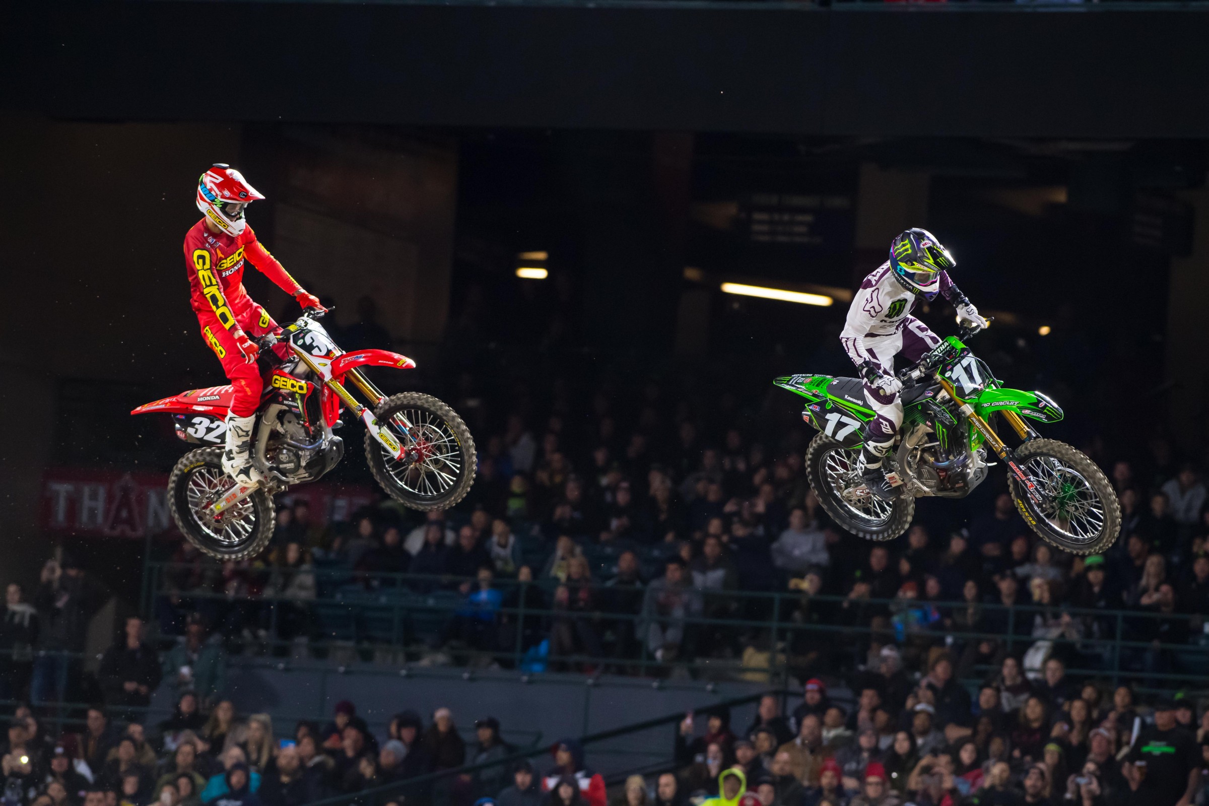 Savatgy edged away from Christian Craig in race one.