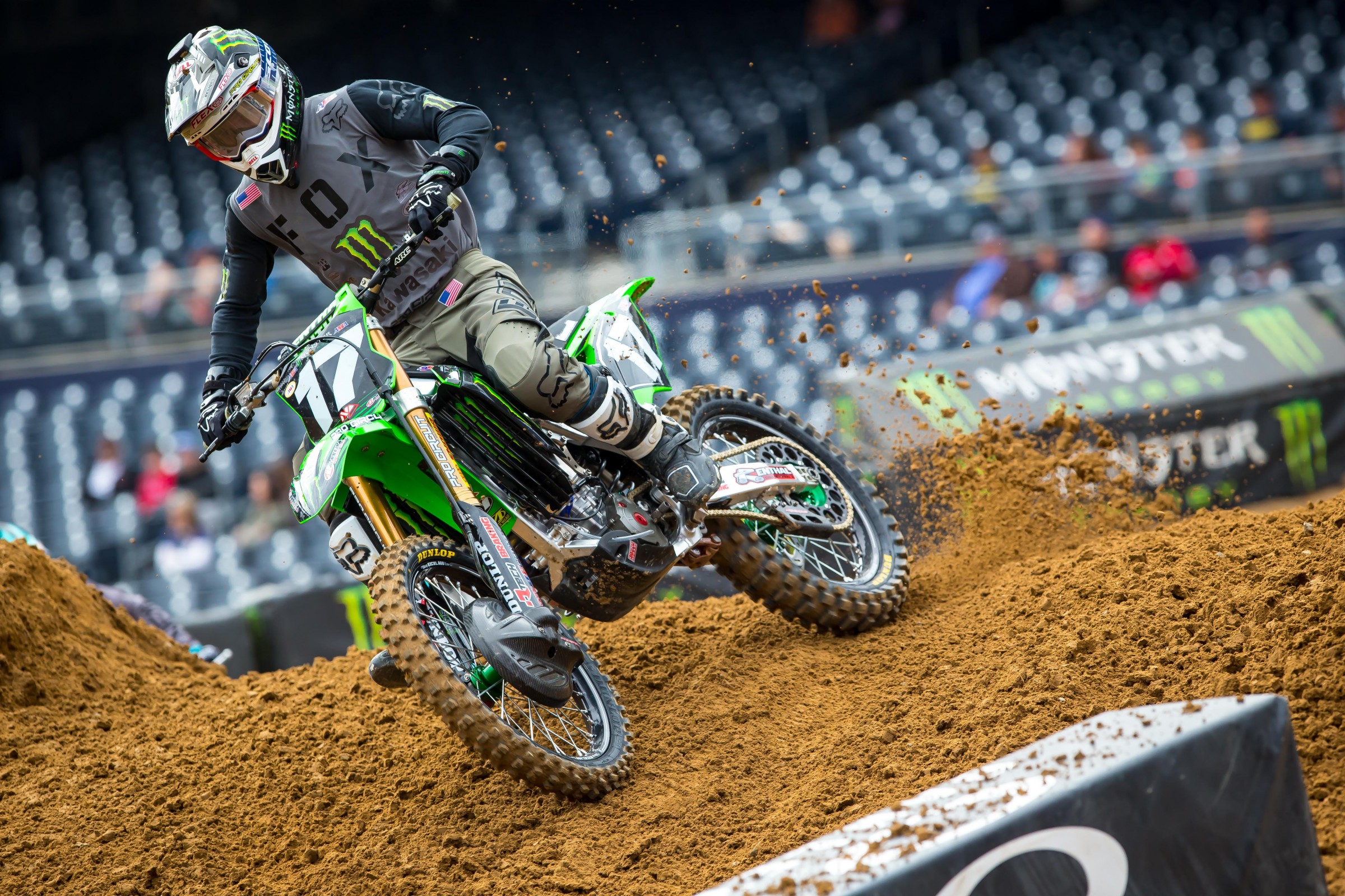 Joey Savatgy missed the first qualifer after crashing in untimed practice.