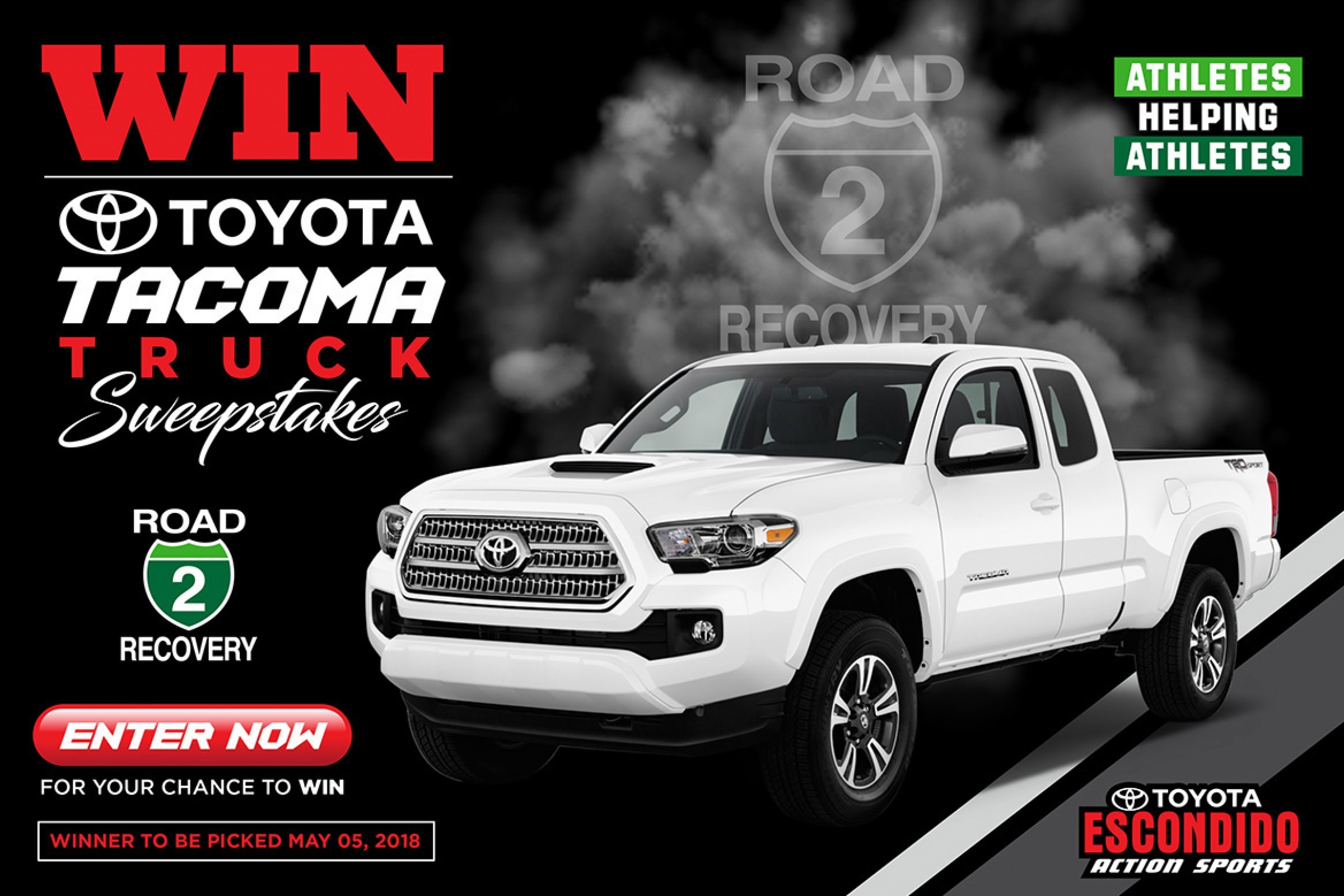 Toyota Sweepstakes To Benefit Road 2 Recovery Foundation Racer X