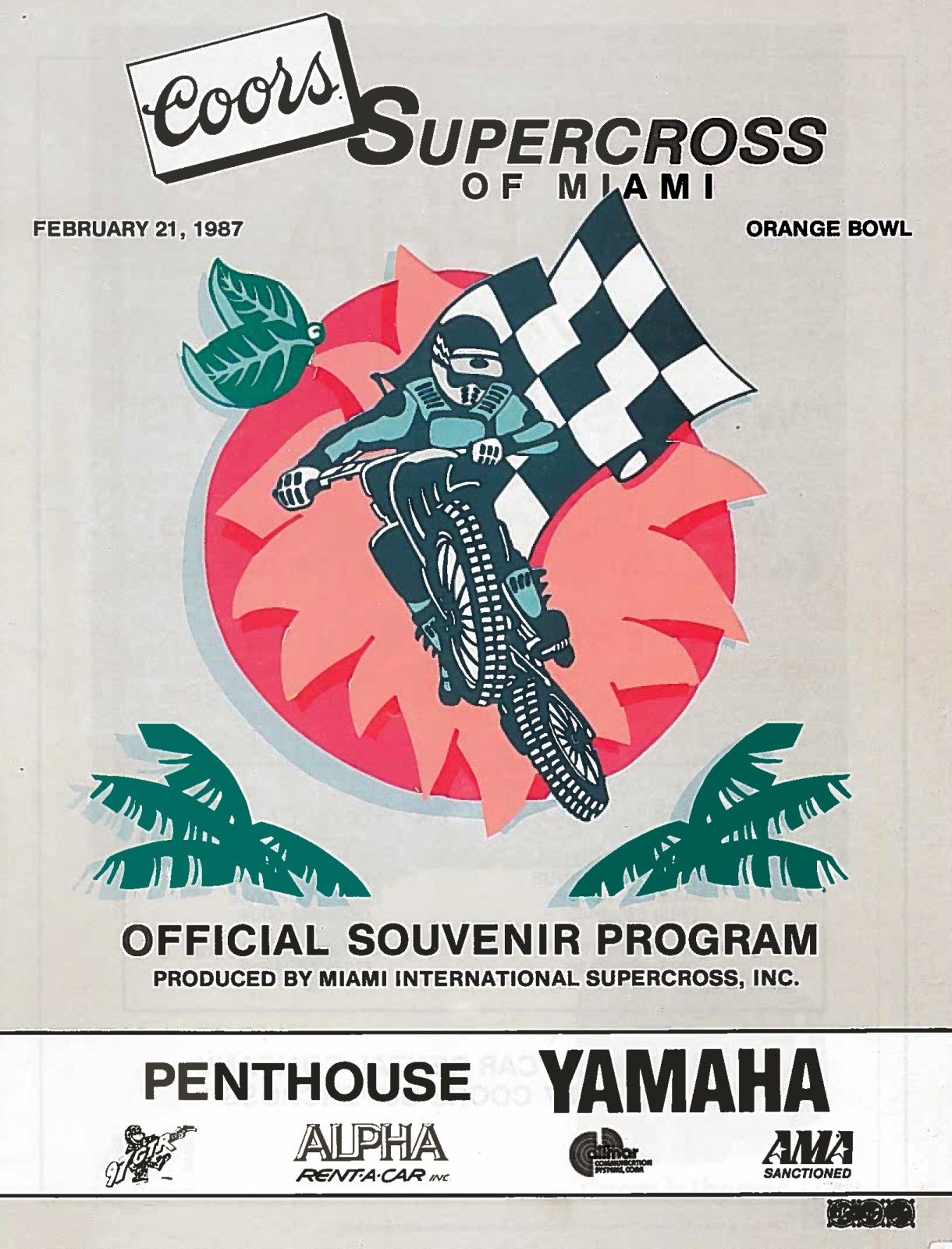 Front of the program.