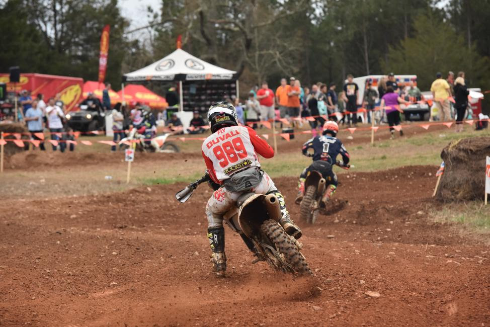 Kailub Russell and Thad Duvall battled to the checkered flag in South Carolina.