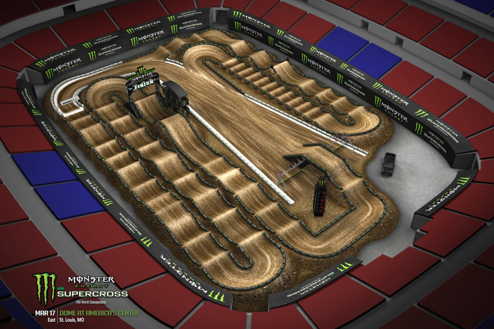 St Racing Machine Maps St. Louis Animated Track Map Released - Supercross - Racer X