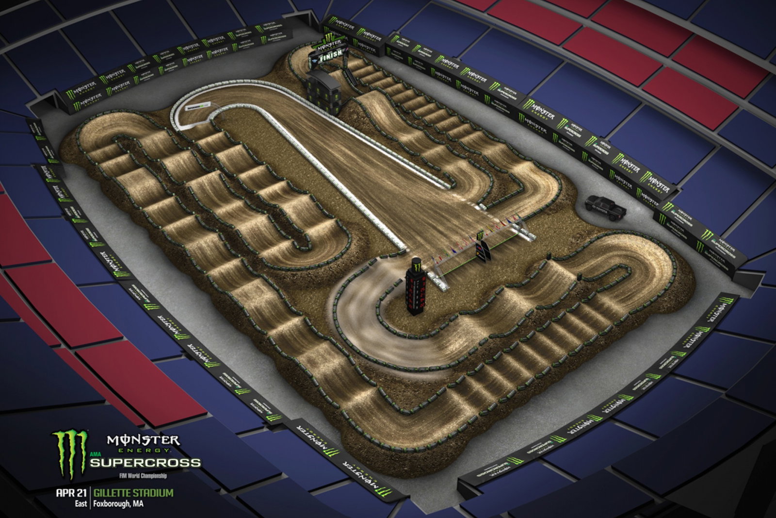 Foxborough Animated Track Map Released - Supercross - Racer X