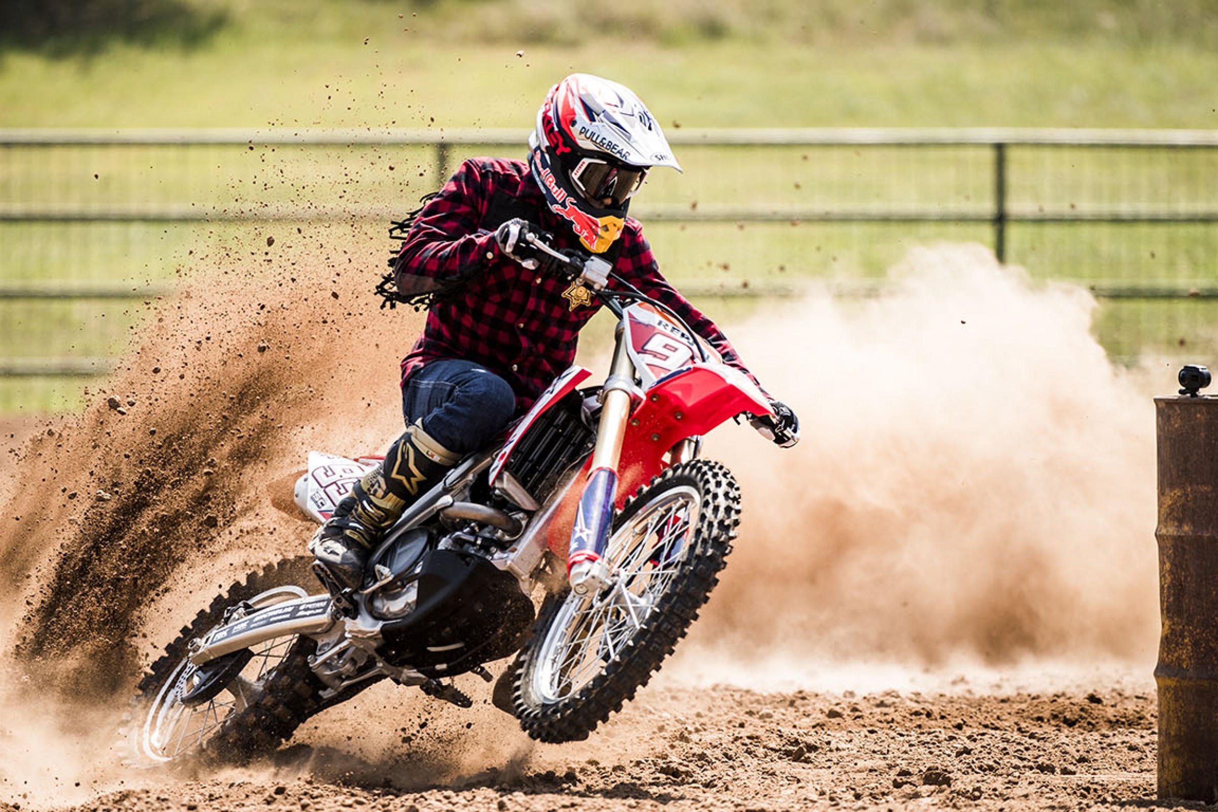 MotoGP Champion Marc Marquez Goes Barrel Racing On a Honda CRF450