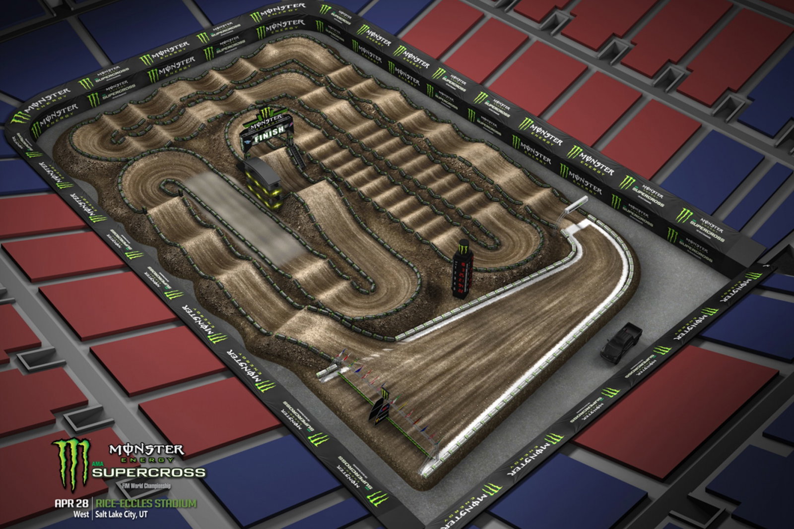Slc Rac Map Salt Lake City Animated Track Map Released - Supercross - Racer X