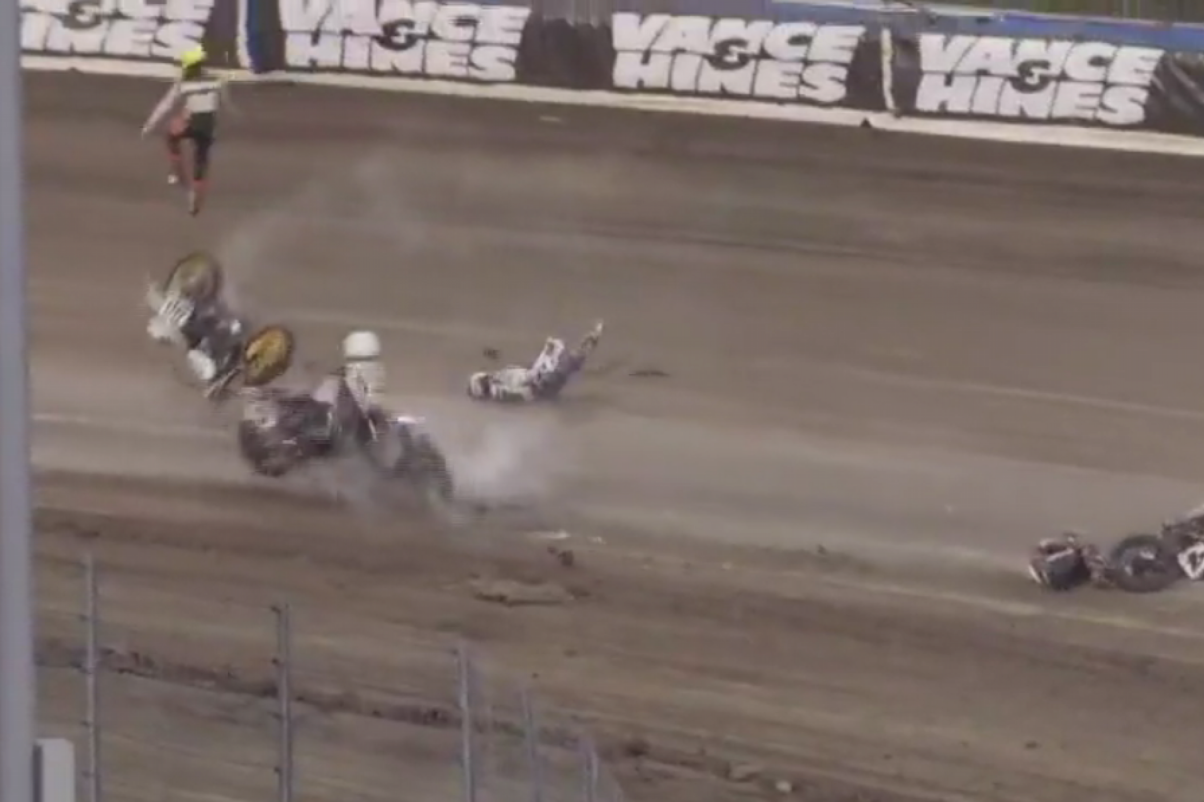 Somehow Riders Okay Following Insane American Flat Track Crash